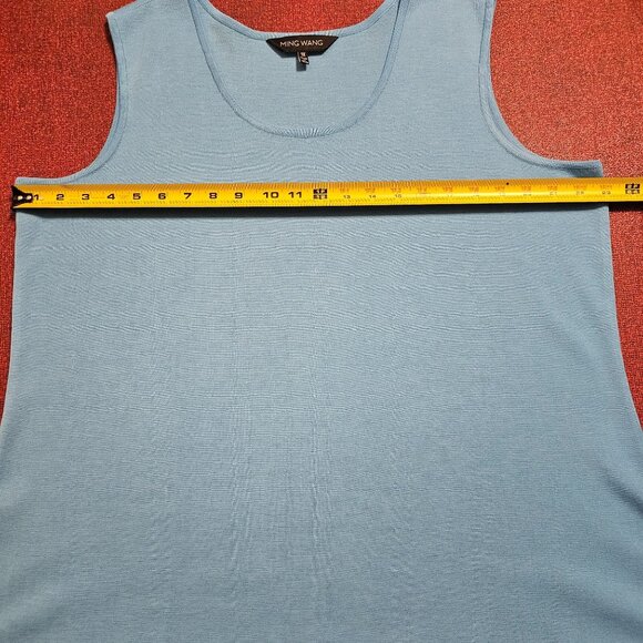 Ming Wang Sky Blue Burnout Jacket & Shell Set 2X/1X 3/4 Sleeve One Hook Luxury - Picture 11 of 15